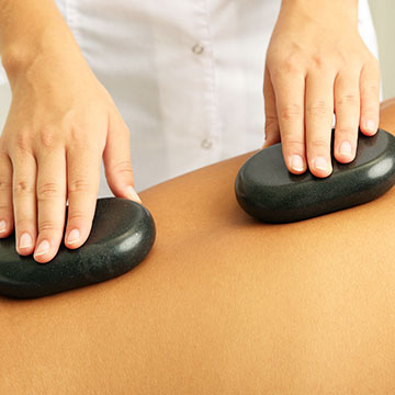Lava stone massage